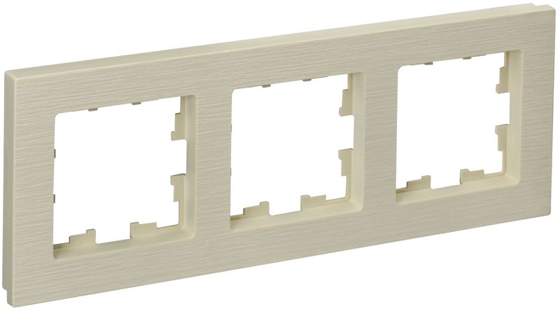 рамка 3-м brite ру-3-бр беж. рифленый iek br-m32-51-k10 от BTSprom.by