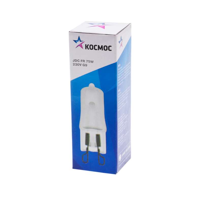 лампа галогенная jdc 75вт капсула g9 3000к 240в мт космос lksmjdc220vfr75w от BTSprom.by