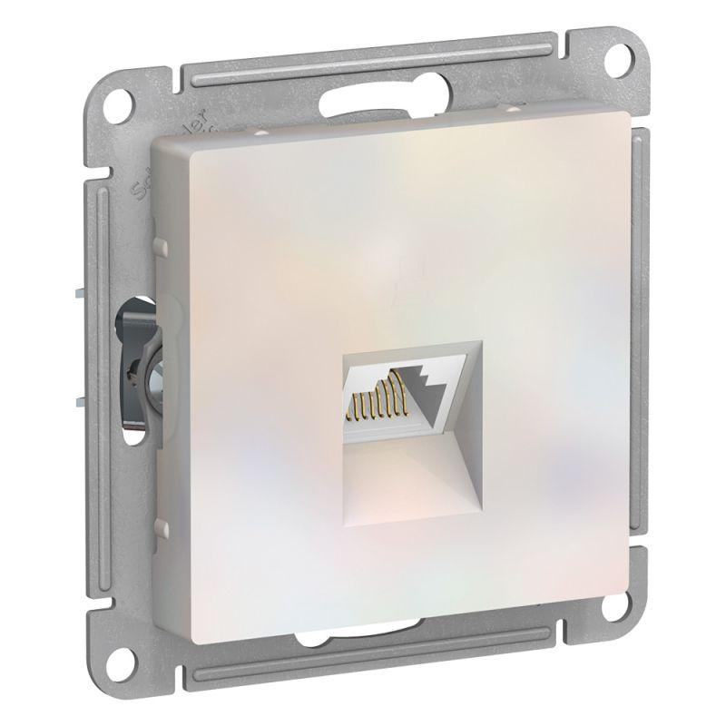 розетка компьютерная atlasdesign rj45 кат.5e механизм жемчуж. se atn000483 от BTSprom.by
