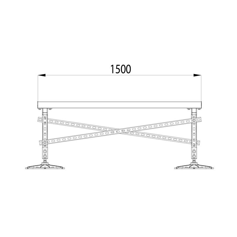  Конструкция опорная для установки оборудования TECHNORAPTOR FOOT 2000х1500 тип 2 HD КМ TR0248 фото в каталоге от BTSprom.by