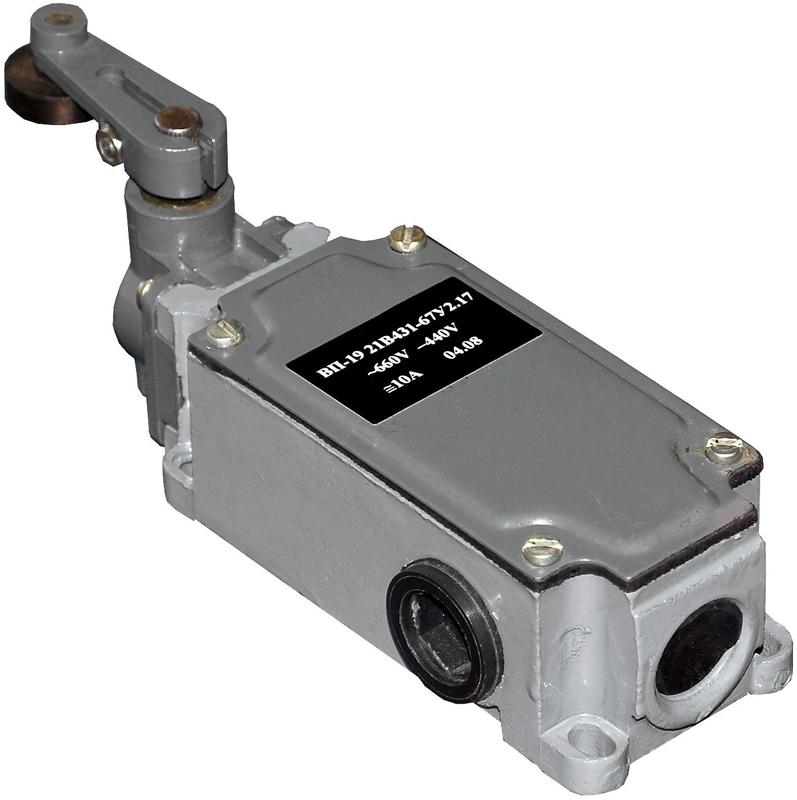 выключатель путевой вп-19 21б431-67у2.17 3но+1нз 10а ip67 рычаг с роликом реле и автоматика a8014-80086302 от BTSprom.by