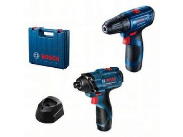 аккум. дрель-шуруповерт bosch gsr 120-li+ аккум. импульсный гайковерт gdr 120-li в чем. (12.0 в, 2 акк., 2.0 а/ч li-ion, 30 нм, шурупы до 7 мм) 06019g8023 от BTSprom.by
