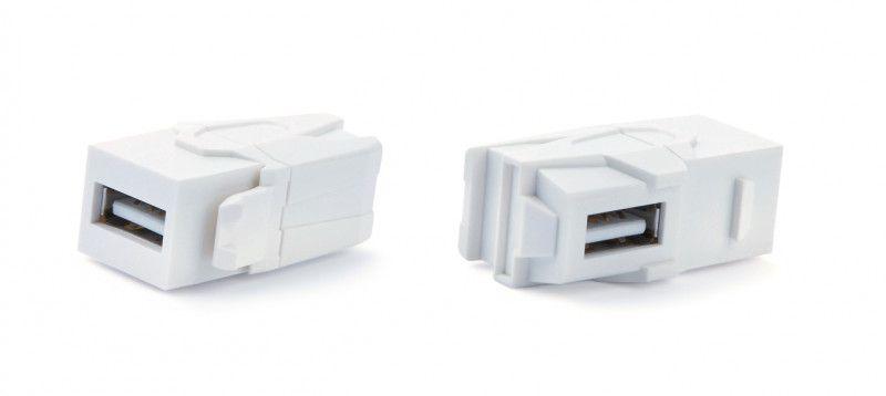 вставка kj1-usb-va3-wh формата keystone jack с прох. адапт. usb 3.0 (type a) 90 градусов rohs бел. hyperline 247404 от BTSprom.by