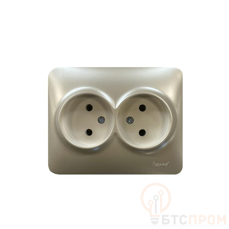 Розетка 2-м СП ASTI 16А IP20 без заземл. термопласт жемчуж./бел. перламутр. LEZARD 7081-3000-128B фото в каталоге от BTSprom.by  Розетка 2-м СП ASTI 16А IP20 без заземл. термопласт жемчуж./бел. перламутр. LEZARD 7081-3000-128B фото в каталоге от BTSprom.by