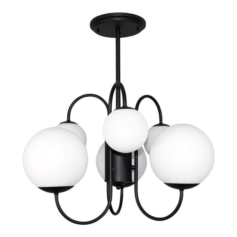  Светильник "Тефия" 261 (Плафон 8728; 8730) НСБ 01-6х40-101 (ИМ) подвесной черн. Элетех 1005405126 фото в каталоге от BTSprom.by