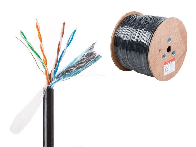 кабель витая пара f/utp cat5e 4х2х24awg (0.51мм) 305м, медь, наруж. (pe) юпитер (юпитер) jp3011 от BTSprom.by