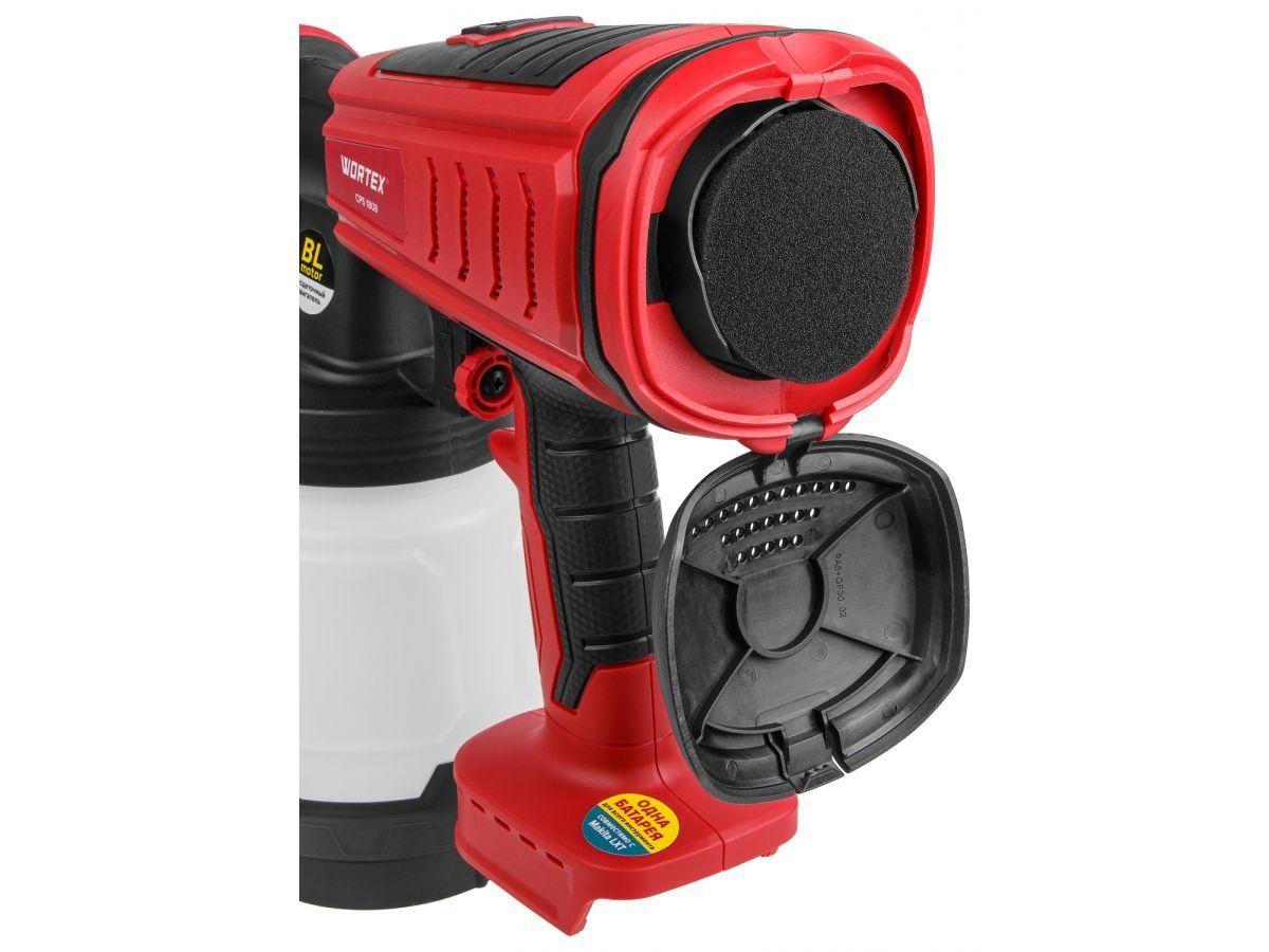  Аккум. краскораспылитель WORTEX CPS 1808 в кор. ALL1 XLT SOLO БЕСЩЁТ.ДВИГ., 18В, 1000 мл/мин, 0.8 л (БЕСЩЁТ.ДВИГ., 18 В, БЕЗ АКБ И ЗУ, 1000 мл/мин, 0.8 л бак, 2.5 мм сопло, 50 DIN) 0333263 фото в каталоге от BTSprom.by