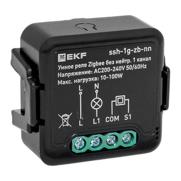 реле умное в подрозетник 1-канальное zigbee connect select без нейтрали ekf ssh-1g-zb-nn от BTSprom.by