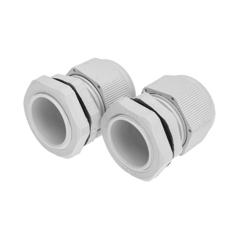  Ввод кабельный PG-21 (13-18мм) сер. комплект (уп.2шт) Rexant 07-8021-A2 фото в каталоге от BTSprom.by