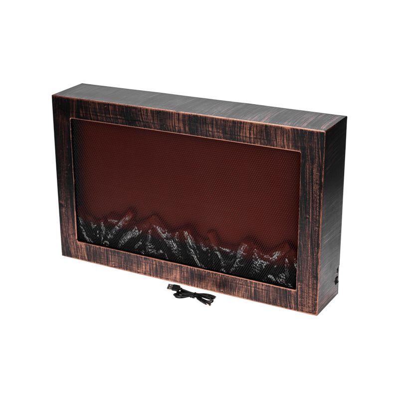 камин светодиодный "ретро" с эффектом живого огня 60 3х11х36 8см батарейки 3хс (в компл. не входят) или от usb (в компл.) бронз. neon-night 511-002 от BTSprom.by