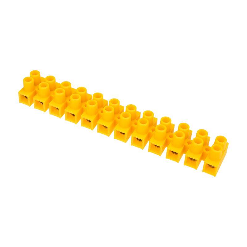  Колодка клеммная винтовая KВ-14 6-14 ток 20А полиэтилен желт. (уп.10шт) Rexant 07-5014-3 фото в каталоге от BTSprom.by