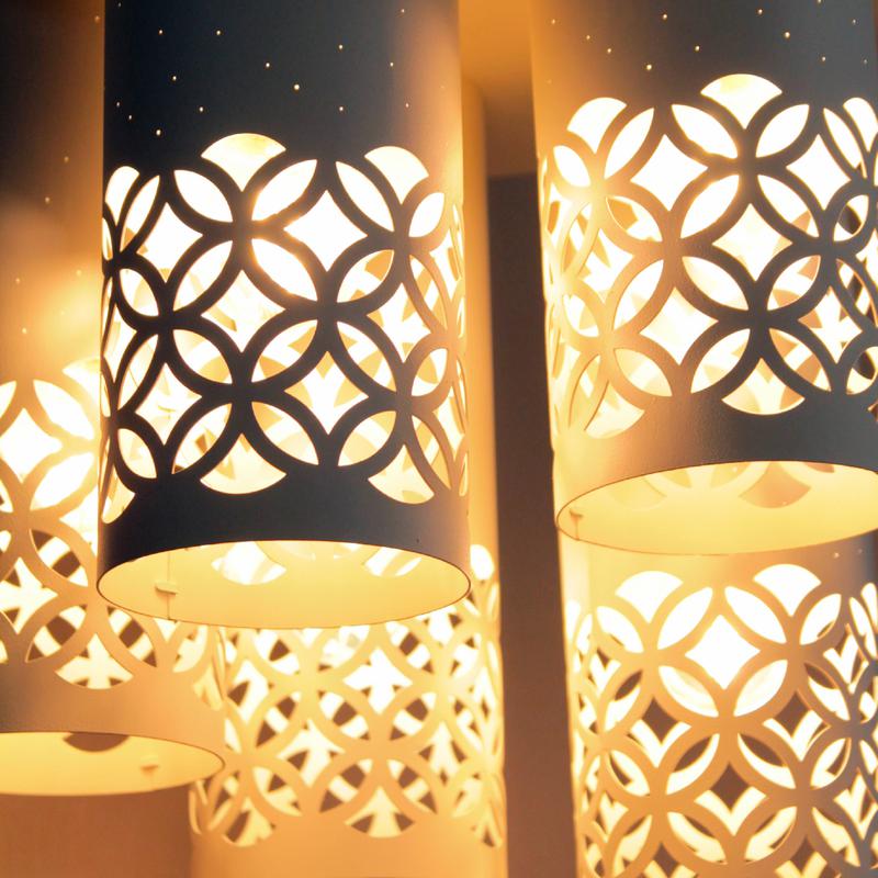  Светильник "Касабланка" 151 НПБ 01-5х60-157 Е27 ИУ бел. муар Элетех 1005404803 фото в каталоге от BTSprom.by