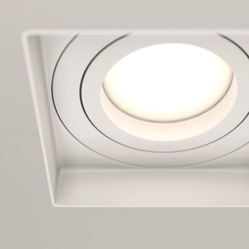  Светильник Atom 10Вт GU10 встраив. Maytoni DL003-01-W фото в каталоге от BTSprom.by