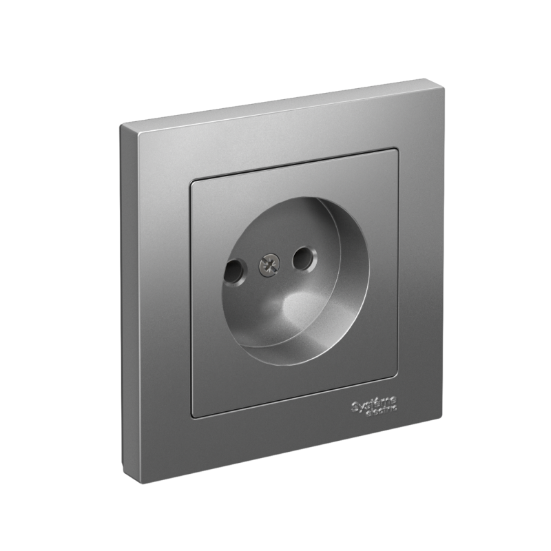 розетка atlasdesign 16а без заземл. быстрозажим. клем. в сборе сталь se atn000940s от BTSprom.by