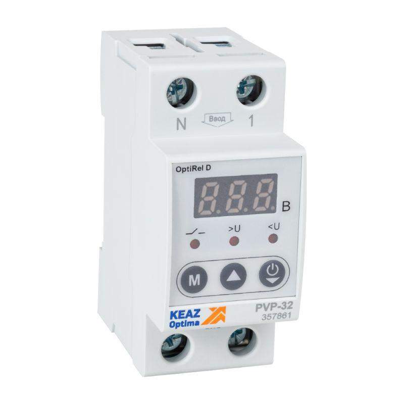 реле напряжения optirel d pvp-32 с жк-дисплеем 32 а кэаз 357861 от BTSprom.by