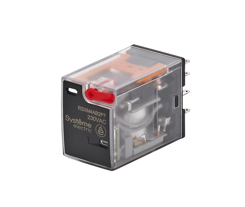 реле 6а 4перекл. 230в ac тест кнопка led se rsxm4ab2p7 от BTSprom.by