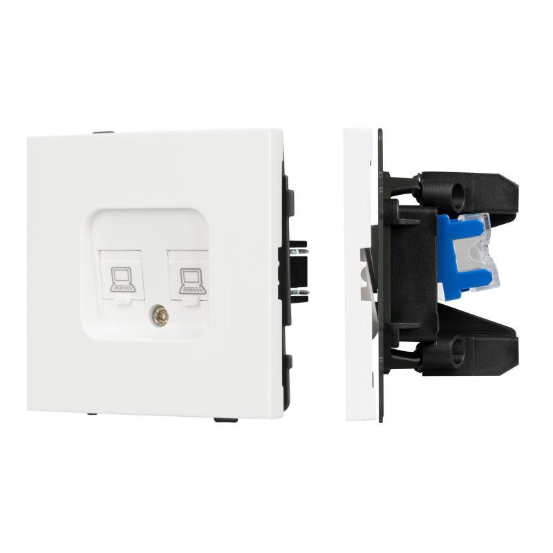 розетка компьютерная 2-м sct-tendo-mpc2-sfpl-wh rj45 кат.6 механизм arlight 054598 от BTSprom.by