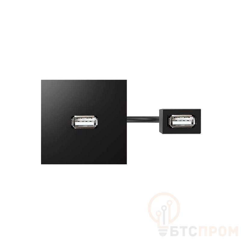 Модуль с адаптером проходной USB мама/мама черн. Simon 400 40001191-038 фото в каталоге от BTSprom.by  Модуль с адаптером проходной USB мама/мама черн. Simon 400 40001191-038 фото в каталоге от BTSprom.by