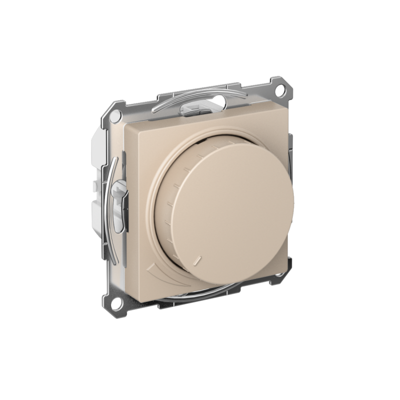 светорегулятор поворотно-нажимной atlasdesign (диммер) led rc 400вт мех. песочн. se atn001223 от BTSprom.by