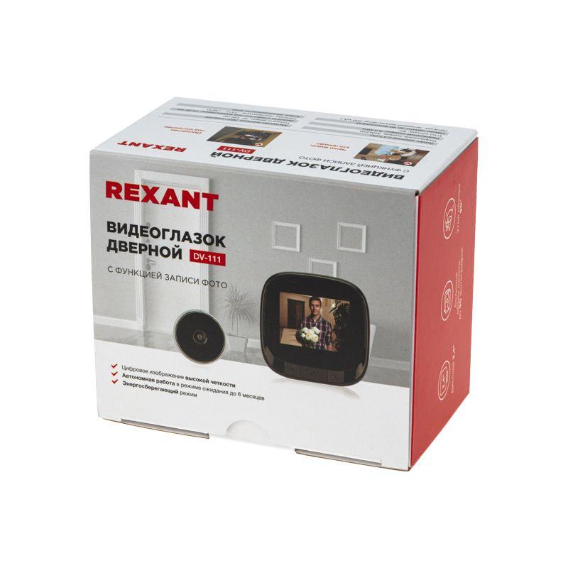  Видеоглазок дверной DV-111 с цветным LCD-дисплеем 2.4дюйм и функцией записи фото Rexant 45-1111 фото в каталоге от BTSprom.by