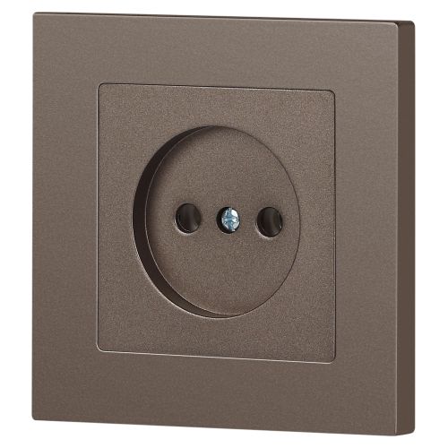  Розетка 1-м СП Accent 6-201-08 16А IP20 250В 2P бронза Intro Б0063670 фото в каталоге от BTSprom.by
