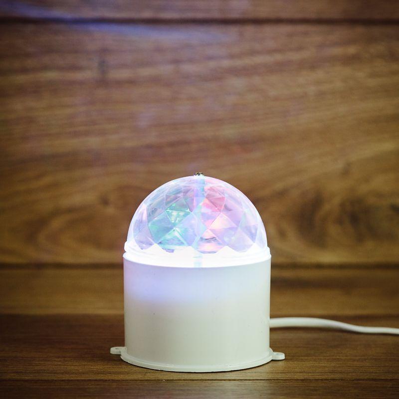  Лампа светодиодная "Диско" 6Вт шар 3LED RGB 230В IP20 в компакт. корпусе Neon-Night 601-252 фото в каталоге от BTSprom.by