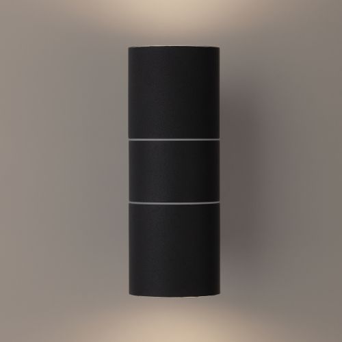  Светильник WL28 BK декор. подсветка MAX35W 2хGU10 IP54 черн. ЭРА Б0034634 фото в каталоге от BTSprom.by