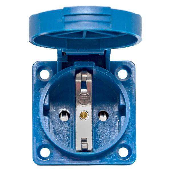  Розетка панельная 112 скрытая 2P+PЕ 16А 220В IP44 с защ. крышкой EKF ps-112-16-220 фото в каталоге от BTSprom.by