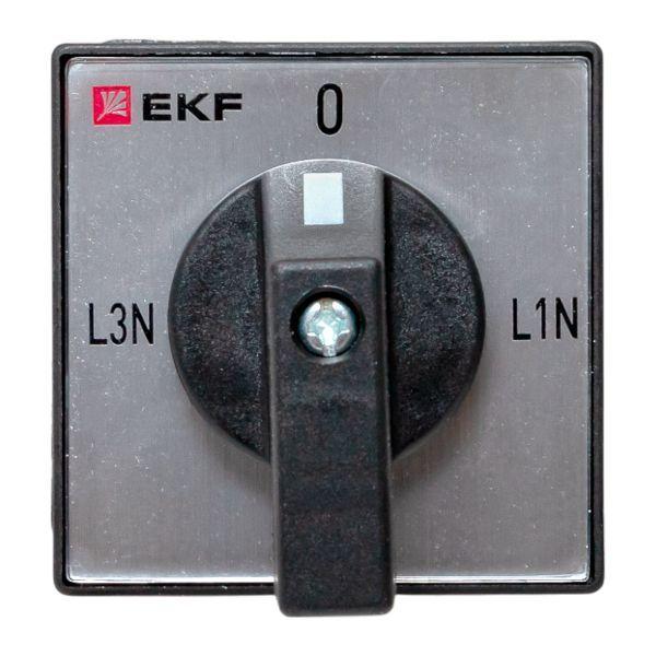  Переключатель кулачковый ПК-1-84 4п 10А для вольтметра (фазное напряжение) IP65 EKF pk-1-84-10-65 фото в каталоге от BTSprom.by