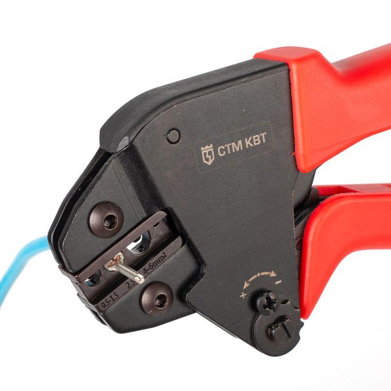  Пресс-клещи с набором матриц CTM КВТ 78862 фото в каталоге от BTSprom.by