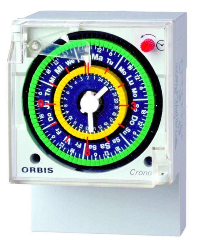 реле времени суточное crono qrd шаг 15мин с рез. orbis ob050623 от BTSprom.by