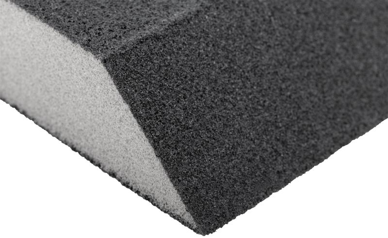  Губка шлифовальная угловая 100х70х25мм Р 80 средняя жесткость алюм./оксидная FIT 38373 фото в каталоге от BTSprom.by