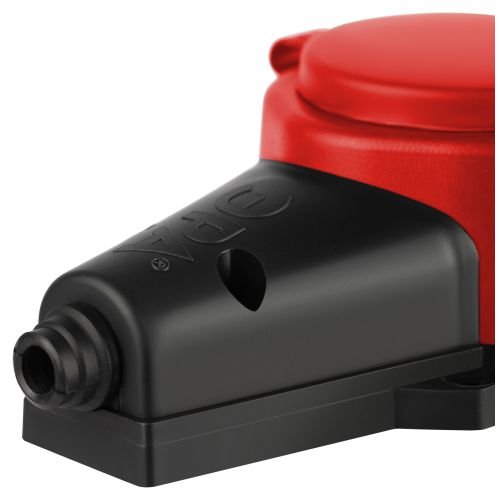  Колодка 2-м с заземл. 16A IP44 KX-2e-RED-IP44 каучук. красн. Эра Б0068443 фото в каталоге от BTSprom.by