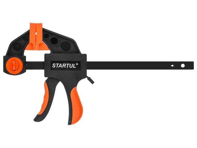 струбцина пистолетная 150х60мм startul profi (st9026-15) (быстрозажимная, мягкие накладки) st9026-15 от BTSprom.by