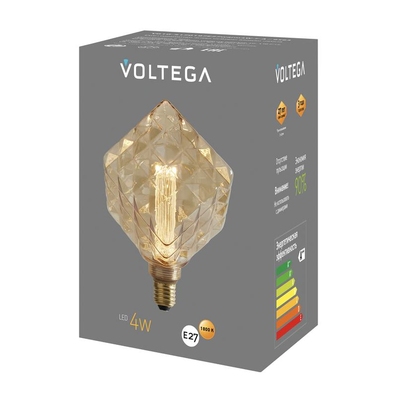Лампа светодиодная филаментная Loft 271 S170197 1х4Вт 1800К E27 Voltega 8563 фото в каталоге от BTSprom.by