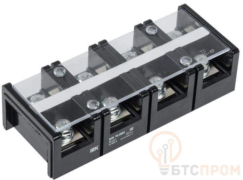 блок зажимов бзн тс-2004 95кв.мм 200a 4 пары iek yzn42-04-095-k02 от BTSprom.by