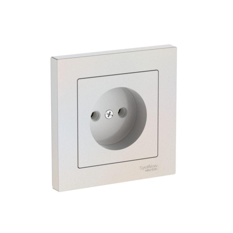 розетка atlasdesign 16а без заземл. быстрозажим. клем. в сборе жемчуж. se atn000440s от BTSprom.by