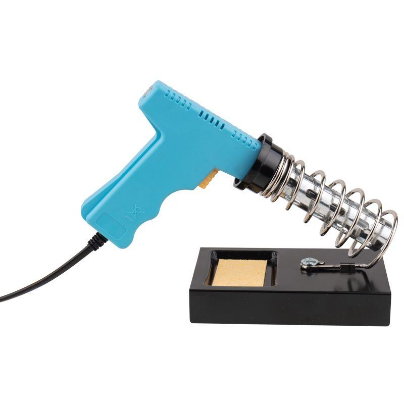  Набор для пайки (паяльник импульсный 30/70 Вт оловоотсос подставка припой) Rexant 12-0164 фото в каталоге от BTSprom.by