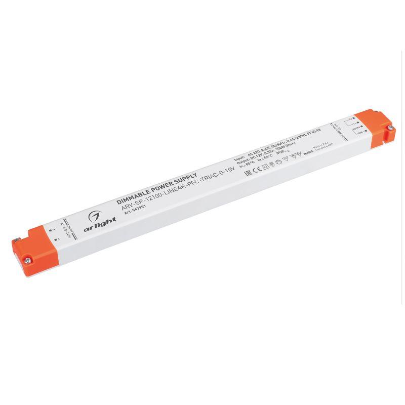 блок питания arv-sp-12100-linear-pfc-triac-0-10v (12в 8.33а 100вт) ip20 пластик arlight 047951 от BTSprom.by