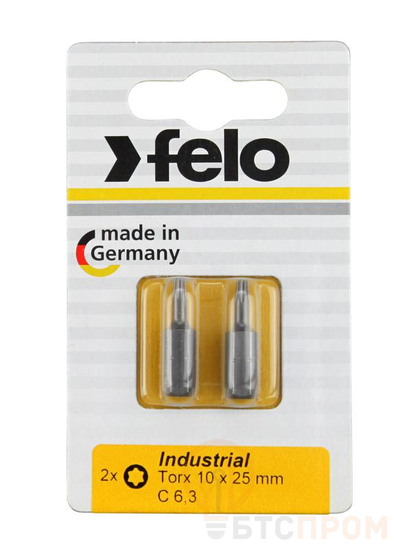 Бита Industrial Torx 10х25 (блист.2шт) FELO 02610036 фото в каталоге от BTSprom.by  Бита Industrial Torx 10х25 (блист.2шт) FELO 02610036 фото в каталоге от BTSprom.by