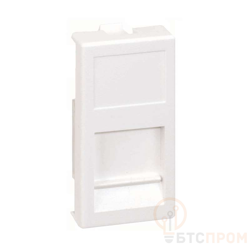 Адаптер на 1 RJ45 коннектор узкий защ. шторки 22.5х45мм бел. Simon Connect KA76-9 фото в каталоге от BTSprom.by  Адаптер на 1 RJ45 коннектор узкий защ. шторки 22.5х45мм бел. Simon Connect KA76-9 фото в каталоге от BTSprom.by