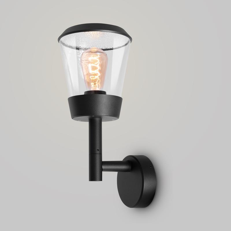  Светильник Faro 1х23Вт E27 IP54 бра настен. Maytoni O039WL-01B фото в каталоге от BTSprom.by