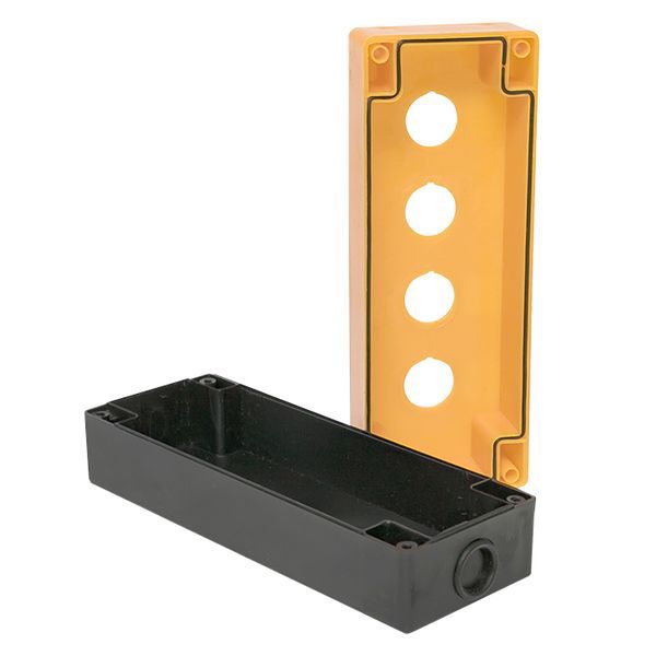  Корпус КП104 4 кнопки пластик. желт. EKF cpb-104-o фото в каталоге от BTSprom.by