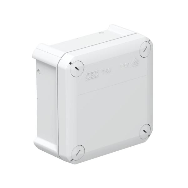 коробка распределительная 114х114х57мм ip66 t60 oe закрыт. свет. сер. obo 2007239 от BTSprom.by