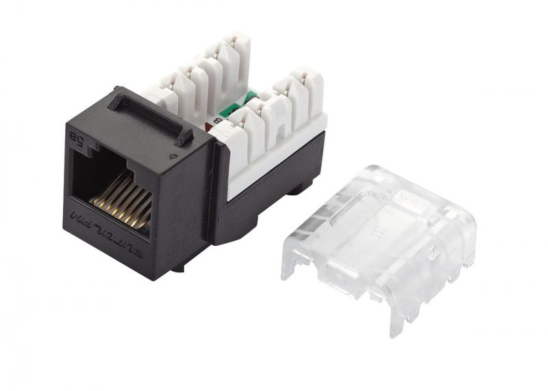 модуль keystone кат.5e utp 90град. черн. eurolan 16h-u5-02bl от BTSprom.by