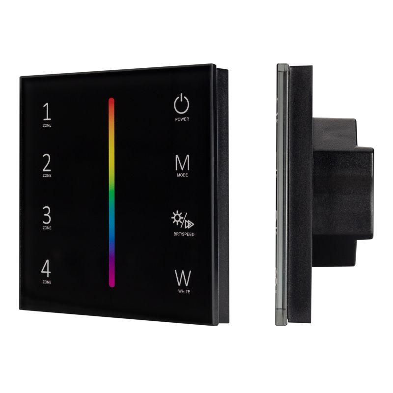 панель sens smart-p30-rgbw black (230в 4 зоны 2.4g) (ip20 пластик) arlight 027104 от BTSprom.by