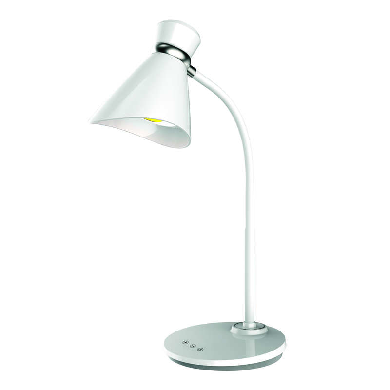 светильник настольный tld-548 white/led/300lm/3300-6000k/dimmer 6вт сенсор. выкл. диммер бел. uniel ul-00002379 от BTSprom.by
