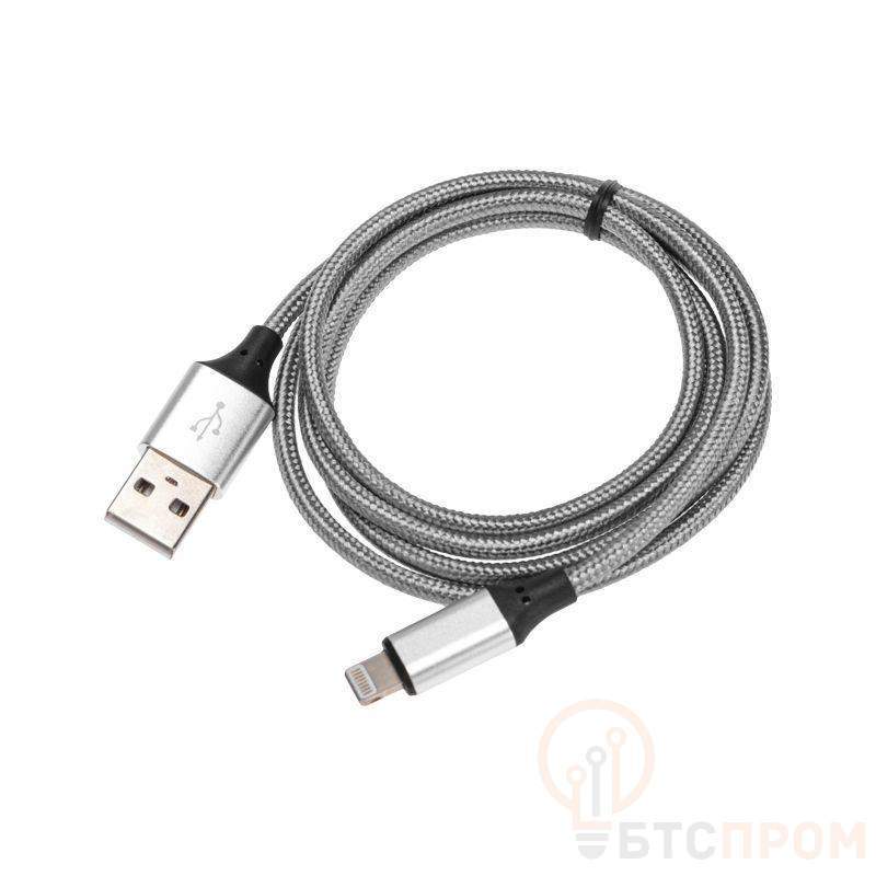 Кабель USB для iPhone 5/6/7 моделей шнур в тканевой оплетке черн. Rexant 18-4245 фото в каталоге от BTSprom.by  Кабель USB для iPhone 5/6/7 моделей шнур в тканевой оплетке черн. Rexant 18-4245 фото в каталоге от BTSprom.by