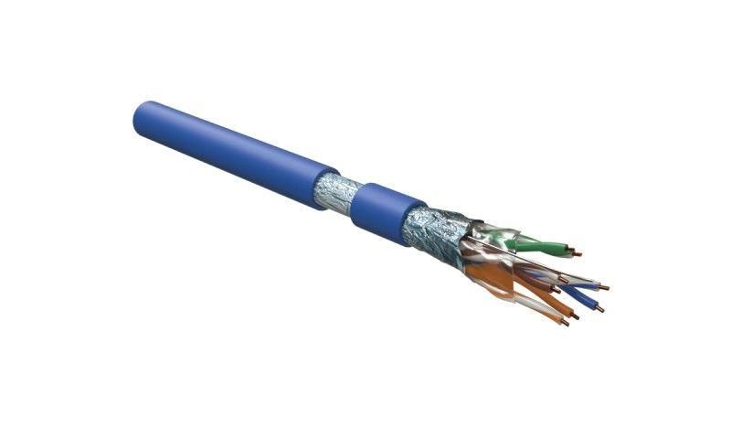 кабель витая пара f/utp кат.5e 4 пары 24 awg ож solid экран-фольга lszh нг(а)-hf-20град.c-+75град.c futp4-c5e-s24-in-lszh-bl-305 гарантия: 15 лет компонентн./25 лет системн. син. (уп.305м) hyperline 444612 от BTSprom.by