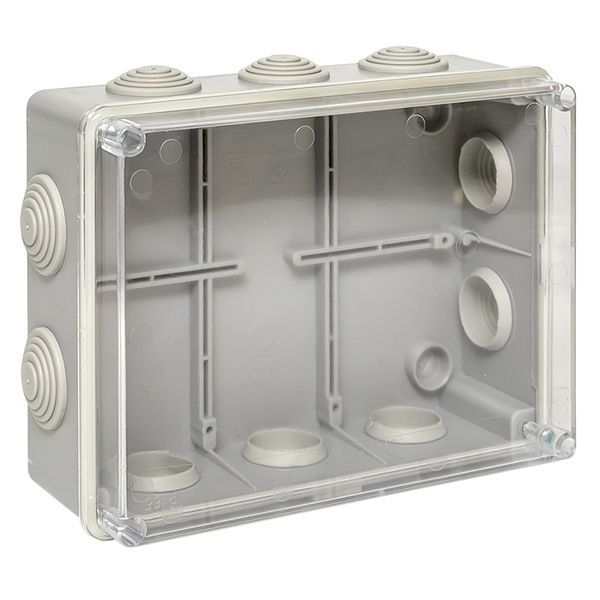  Коробка распаячная КМР-050-042пк пылевлагозащ. 190х140х70 10 мембранных вводов уплот. шнур прозр. крышка PROxima EKF plc-kmr-050-042pk фото в каталоге от BTSprom.by